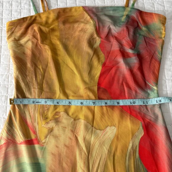 ACOA Abstract Print Maxi Dress XS Multicolor Sleeveless - Picture 8 of 9
